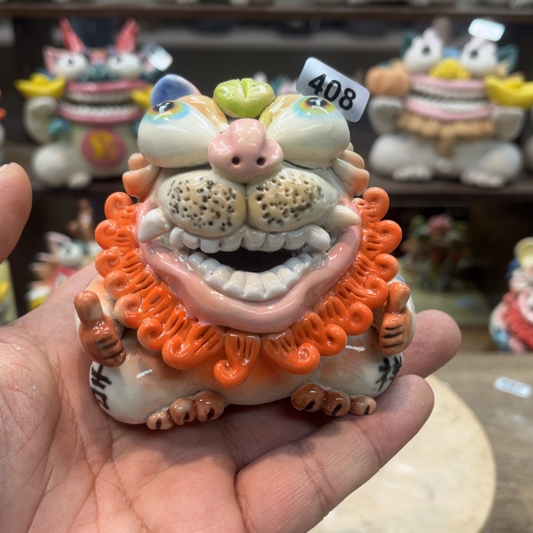 陶瓷纯手工抽象陶瓷摆件408