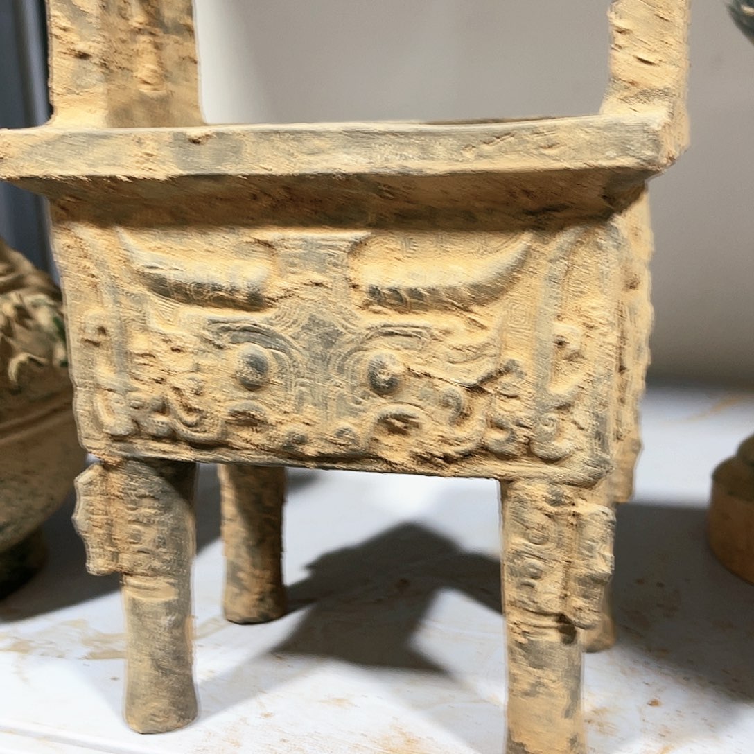 瓦当摆件摆件茶桌茶台陶瓷古****小