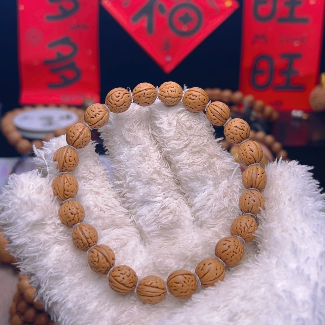 桃核手串1.0高桩无修小金豆