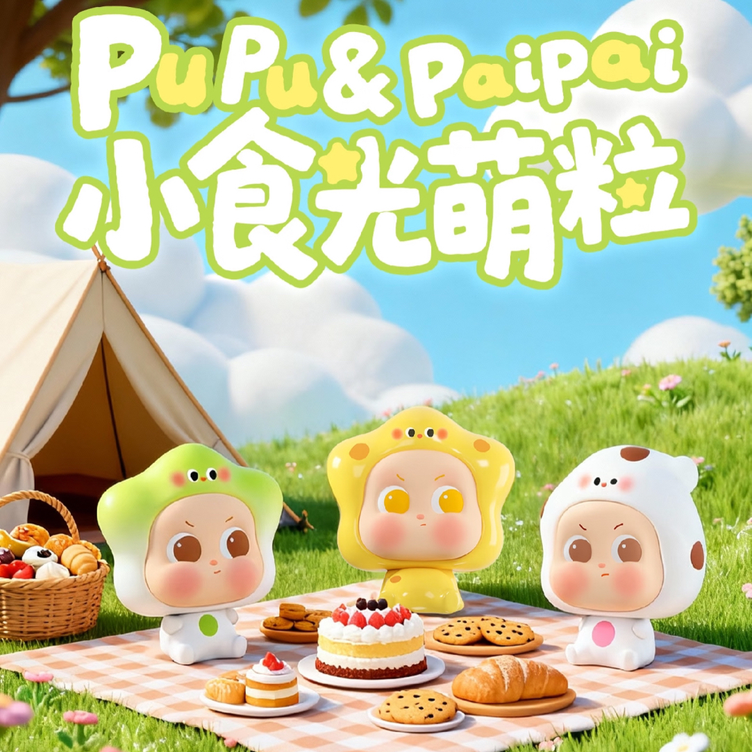 【Do米乐拆盒】pupu&paipai小食光系列萌粒盲盒产品创意可爱潮玩