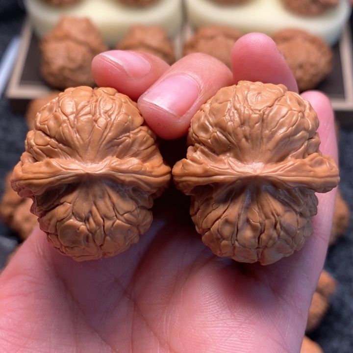 文玩核桃把件嘞****精品甲骨文37