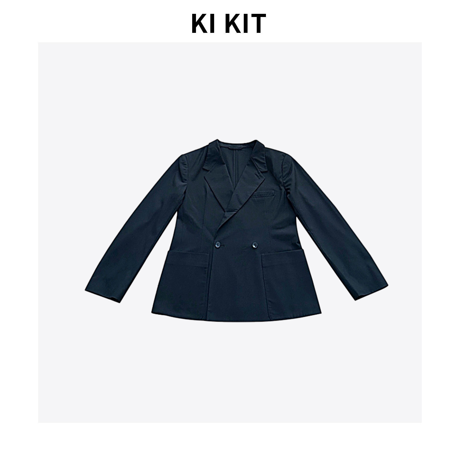 【阿静】羊毛西服 混纺廓形经典两粒扣休闲西服外套 YLM001136