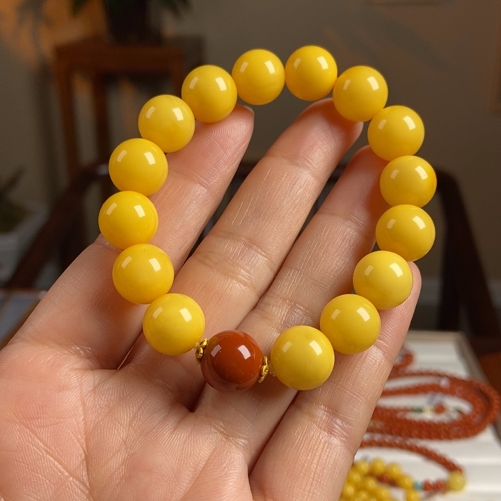 琥珀手链未镶嵌蜜蜡手串12