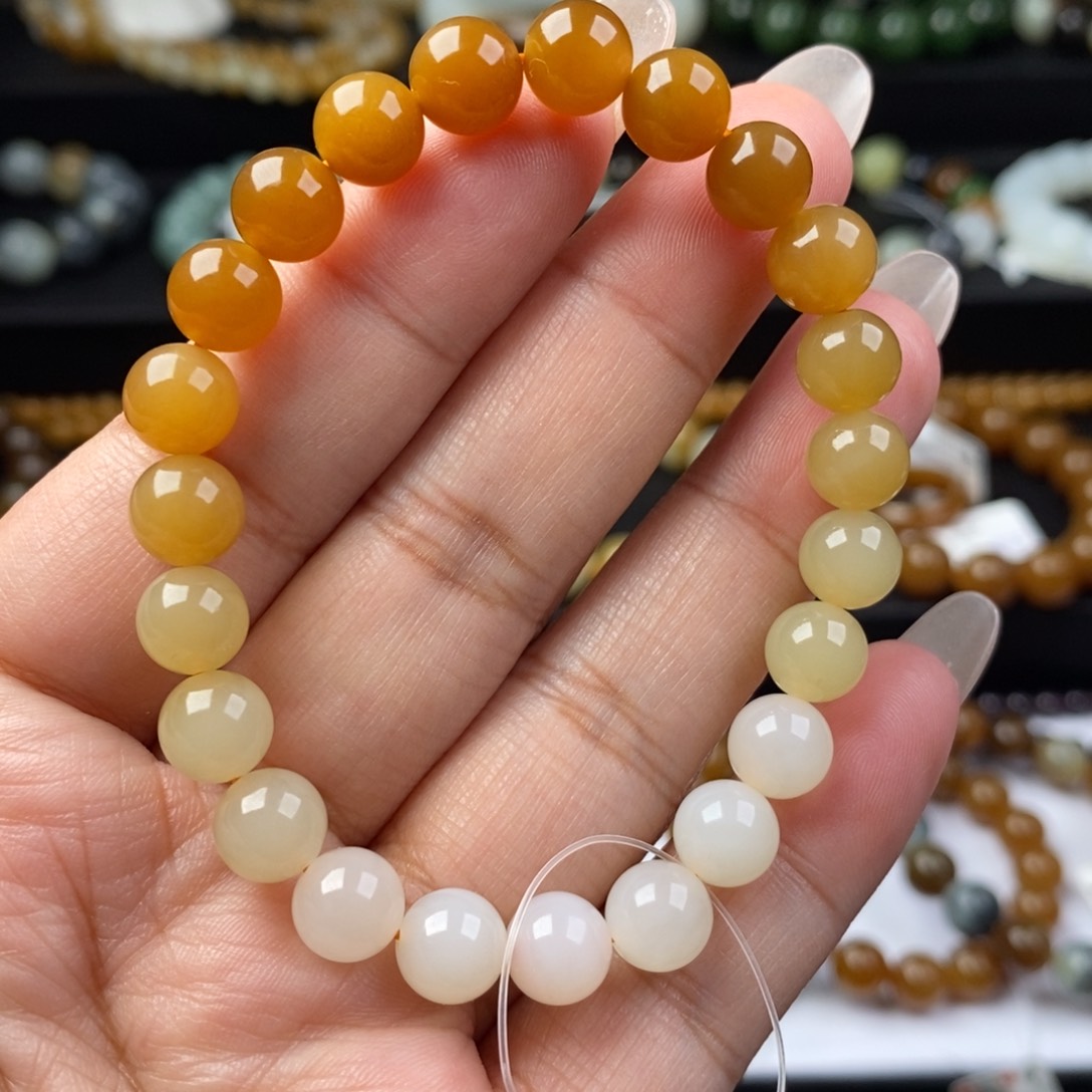 和田玉手串未镶嵌