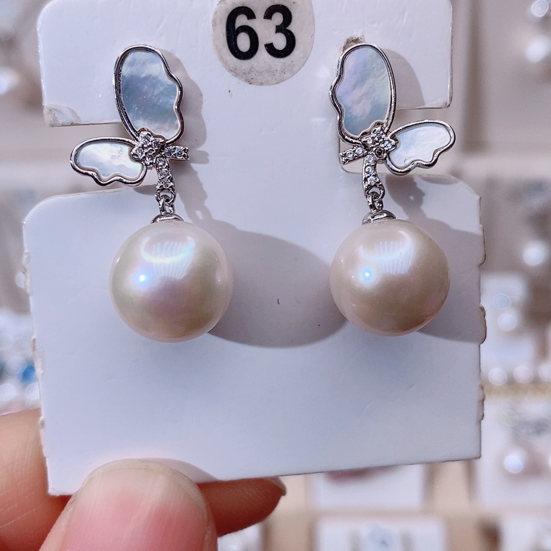 颈饰银S925镶嵌淡水珍珠