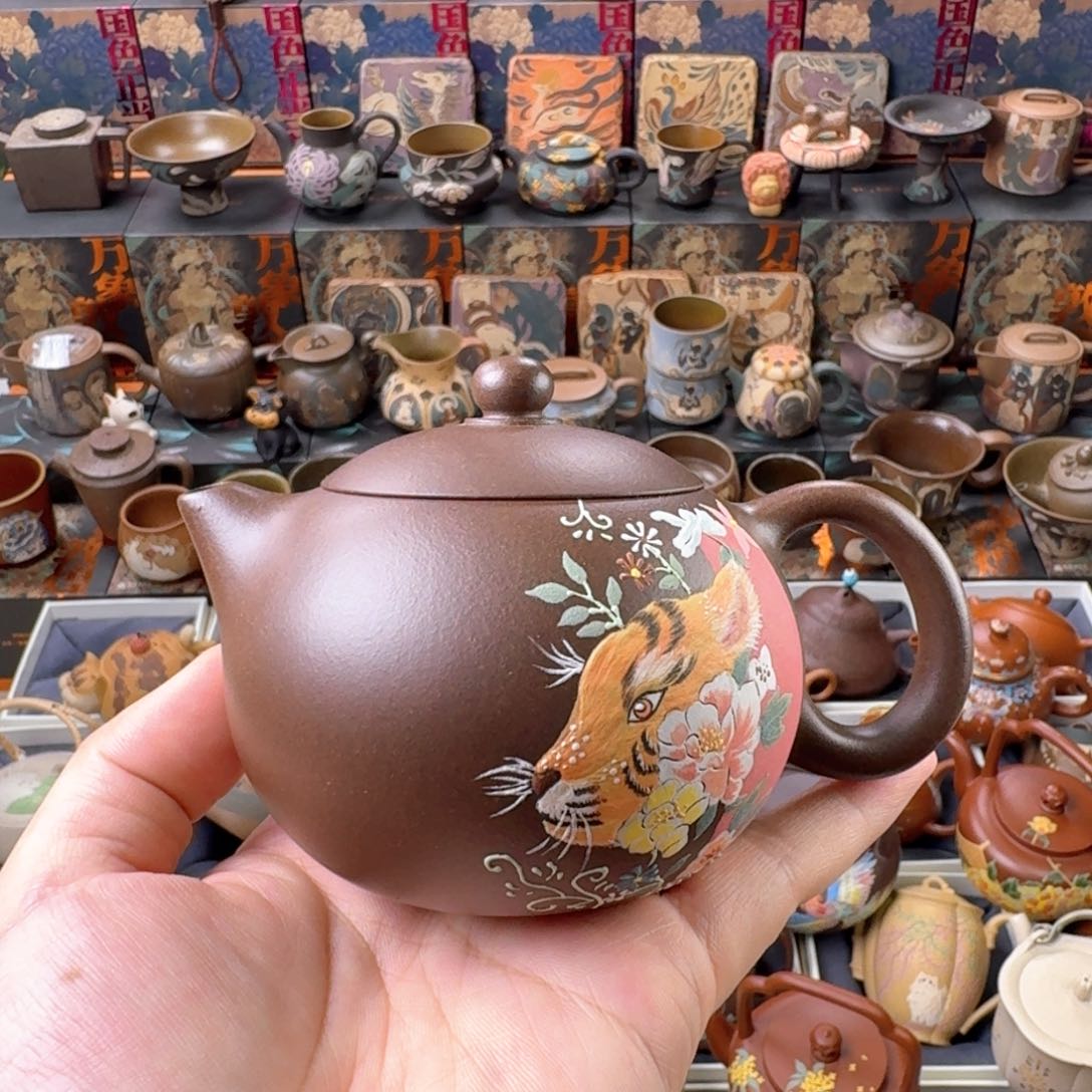 茶壶紫砂180ml紫泥西施