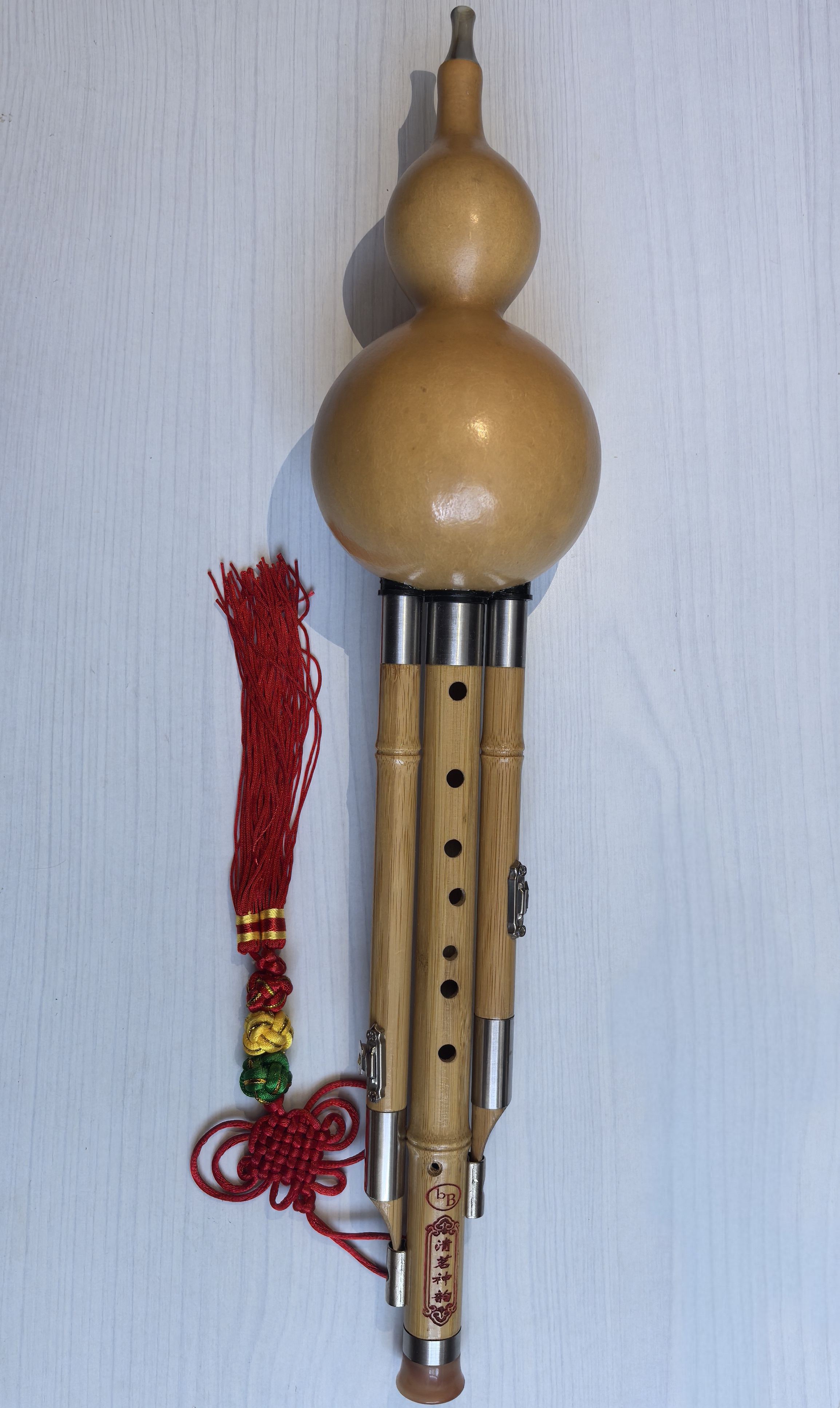 金丝楠竹九孔梅花扣款精品葫芦丝