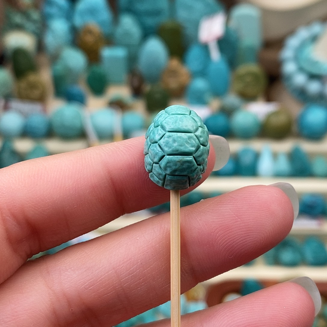 未镶嵌绿松石珠宝奇石11.5