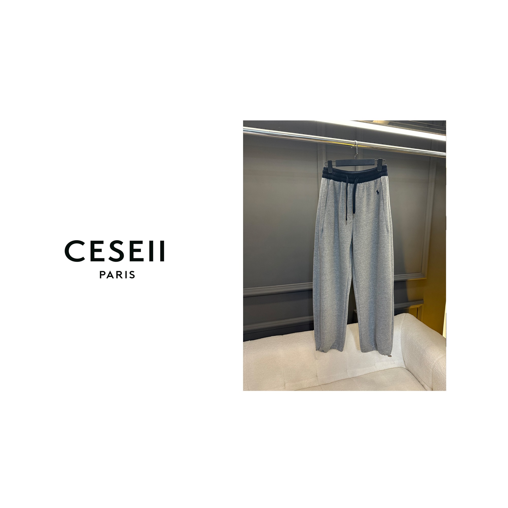 【25XJ916】CESEII秋冬加绒厚实香蕉裤型百搭针织长款