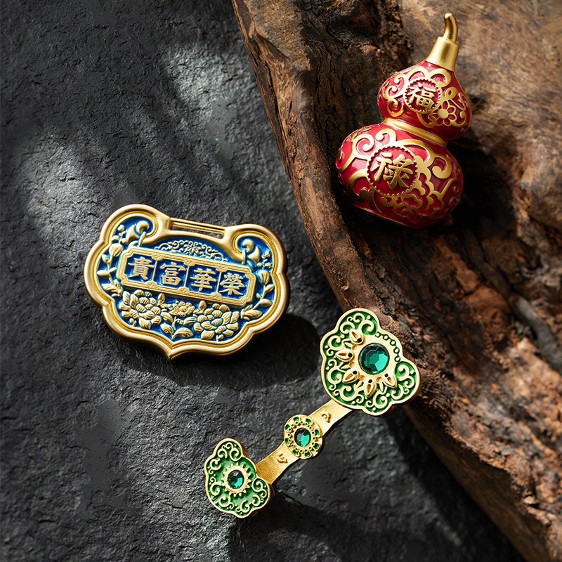 如意富贵吉祥合金冰箱贴旅游纪念品