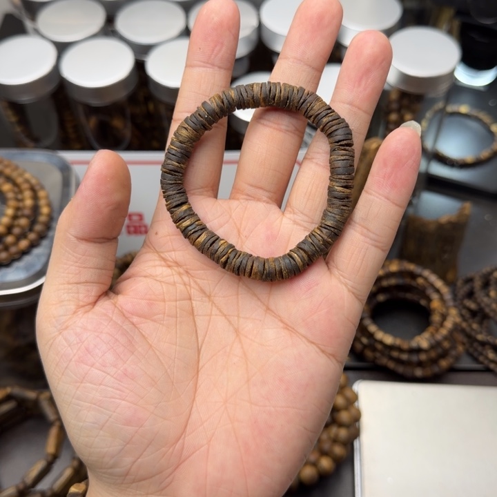 沉香枕沉香奇楠沉香药片单圈沉水卡8