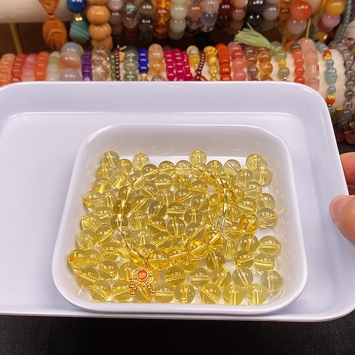 未镶嵌卡8.5黄水晶25玛瑙/玉髓