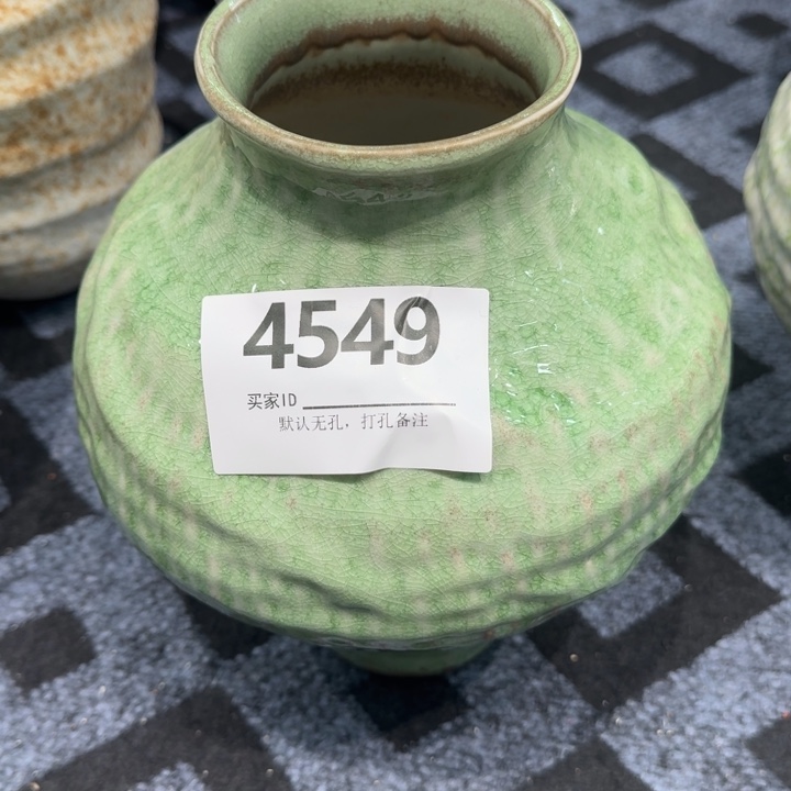 追***光瓷片景德镇高温花器编码4549高28口8默认无孔