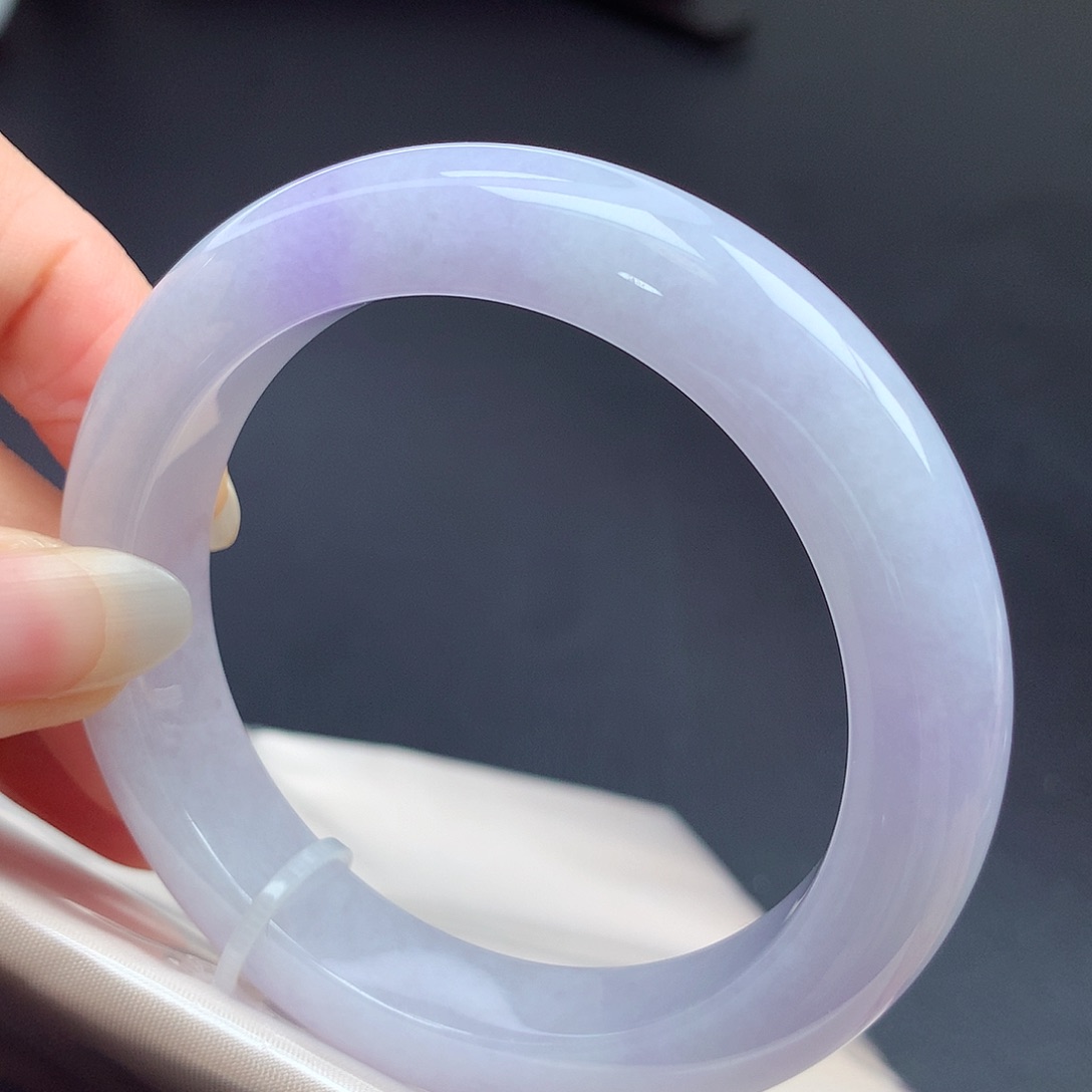 翡翠未镶嵌手镯55圈口