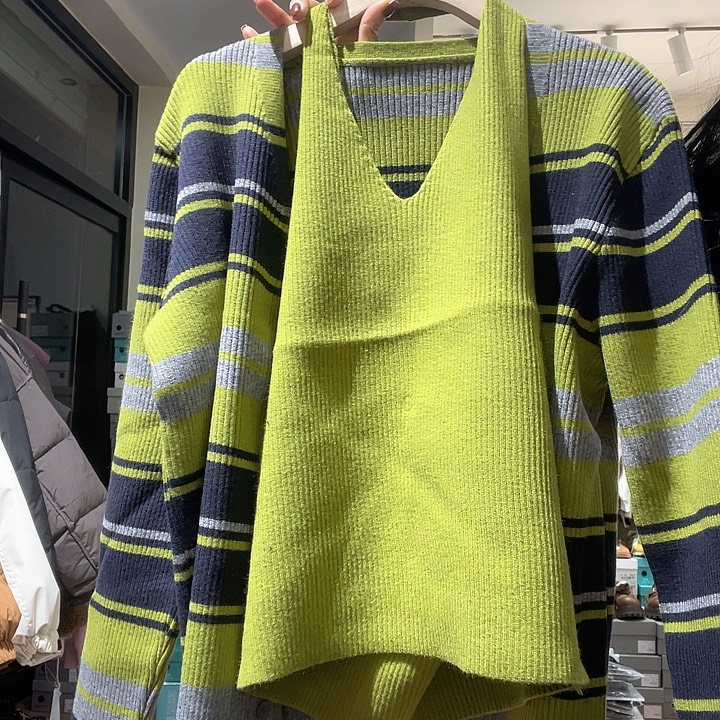 大瑶瑶同款两件套针织