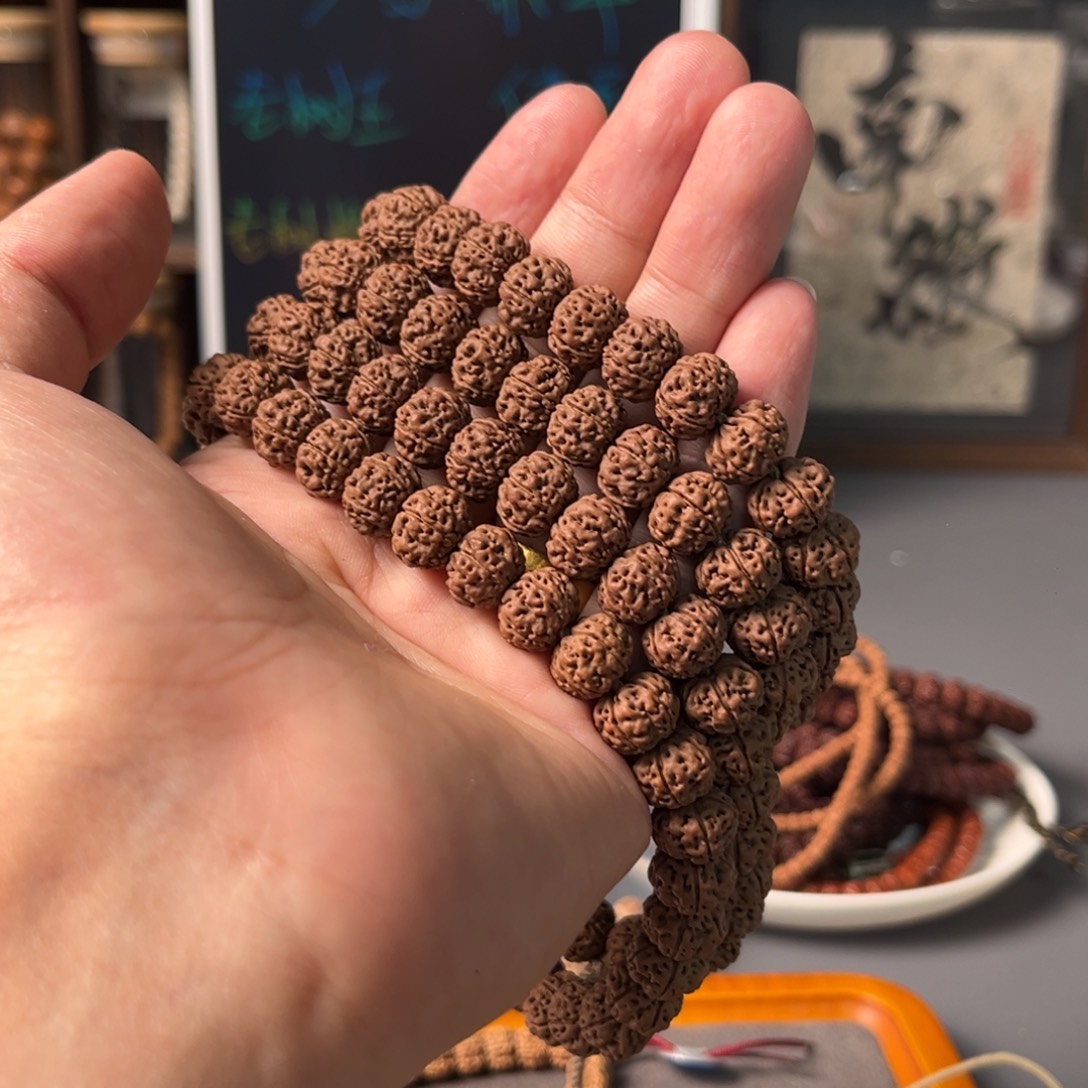 手串金刚菩提Aaa363凹底梅花脖挂11+