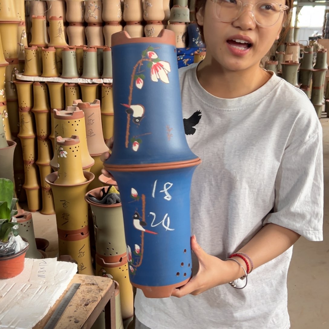 宜兴川阁紫砂花盆18/24