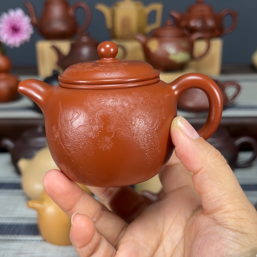 茶壶紫砂1***1匏尊130毫升朱泥