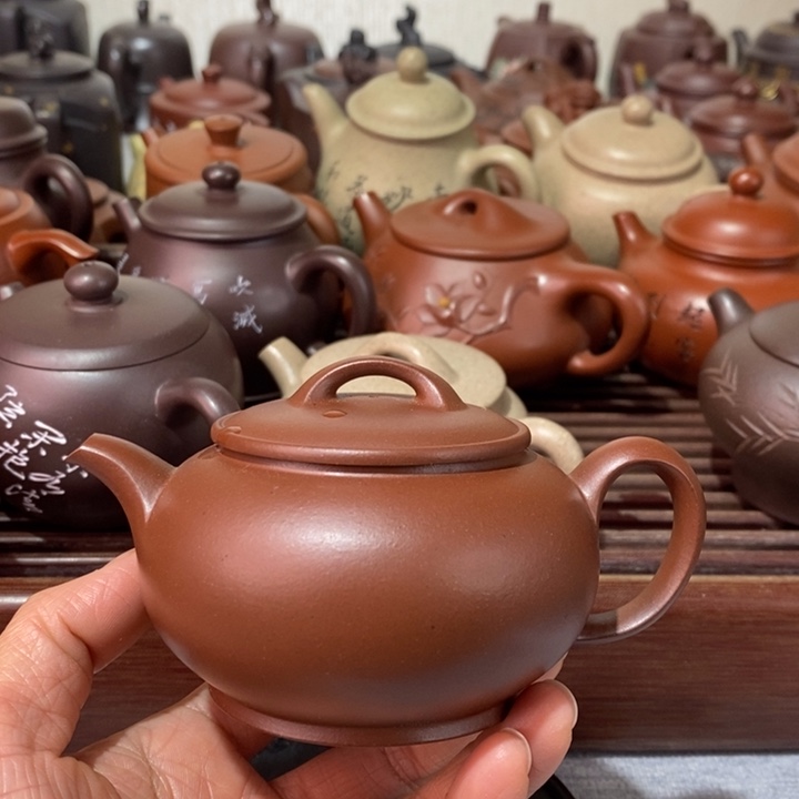 紫砂茶壶微瑕处理一把
