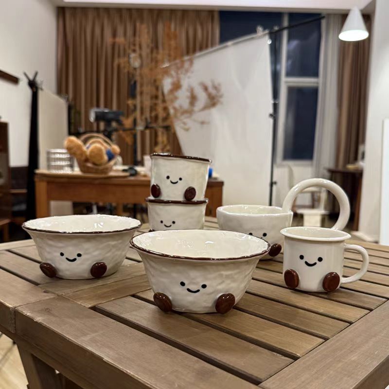 利利家釉下彩陶瓷可可豆系列餐具