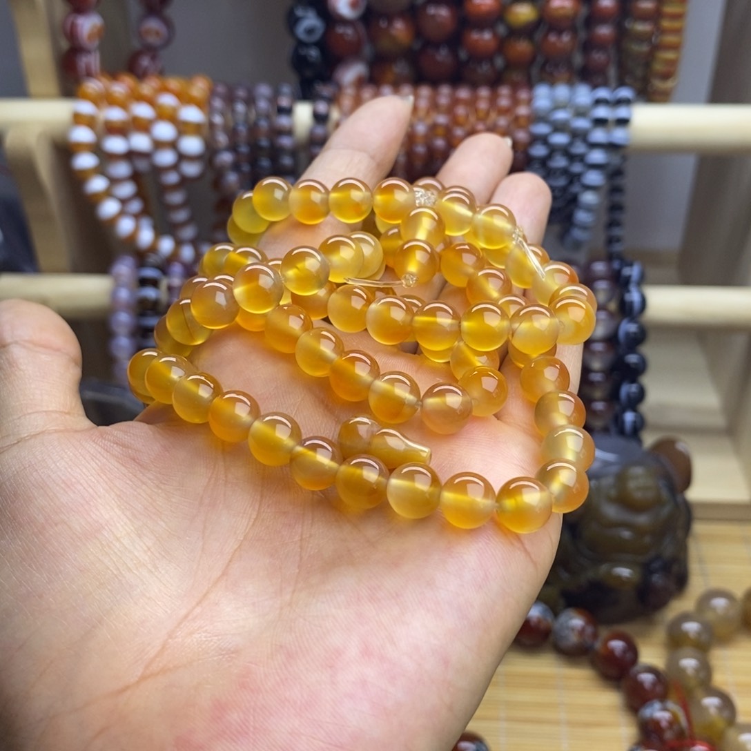 懿***】玛瑙/玉髓手链未镶嵌