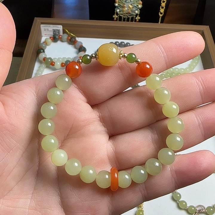 和田玉未镶嵌手链和田玉手串