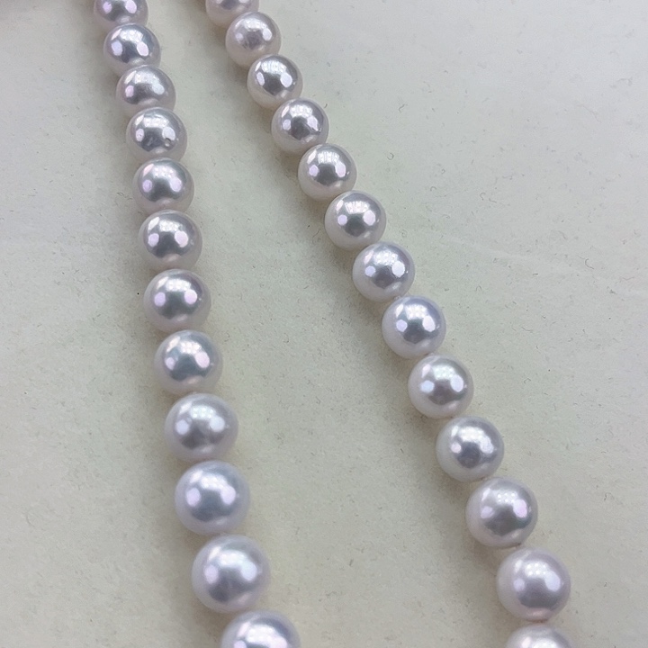 淡水珍珠颈饰银S925镶嵌卡9.10极光炫彩