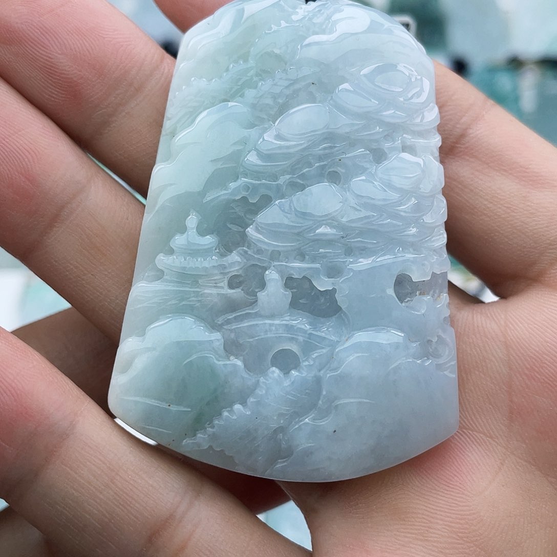颈饰未镶嵌翡翠翡翠