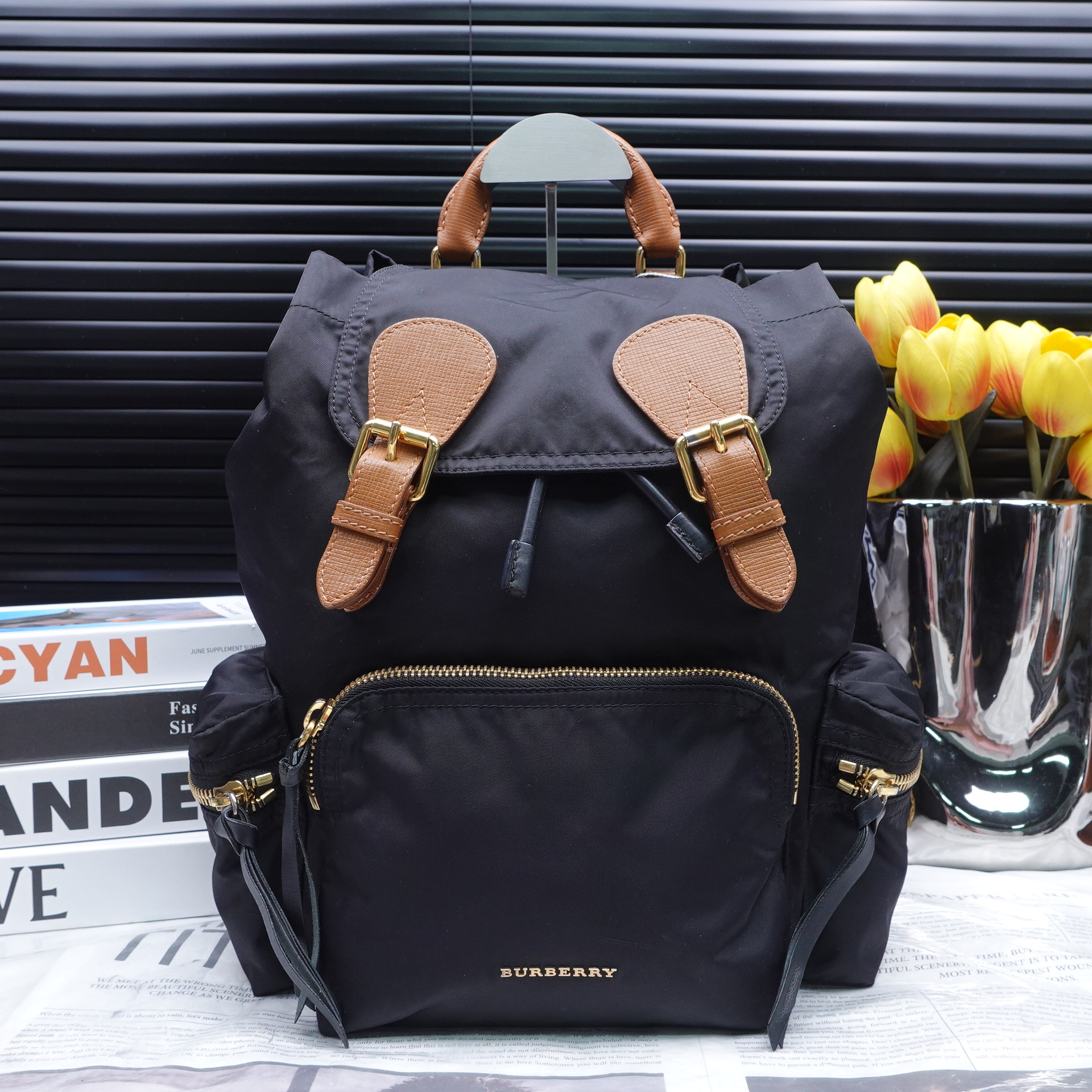 95新 BURBERRY/博柏利 巴宝莉/双肩包/T10339661