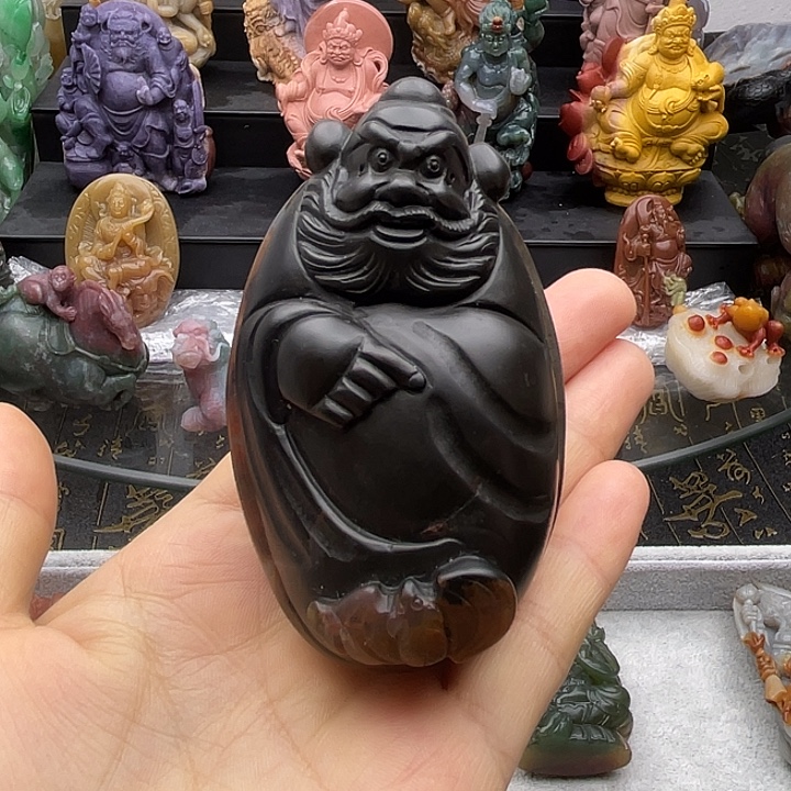 石英质玉未镶嵌手把件