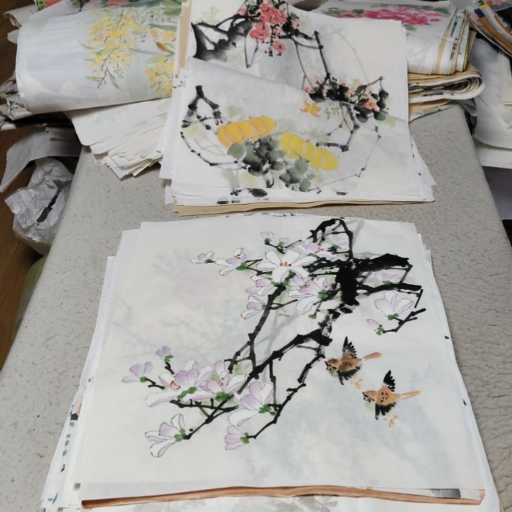 梦***梦国画国画花鸟花鸟国画
