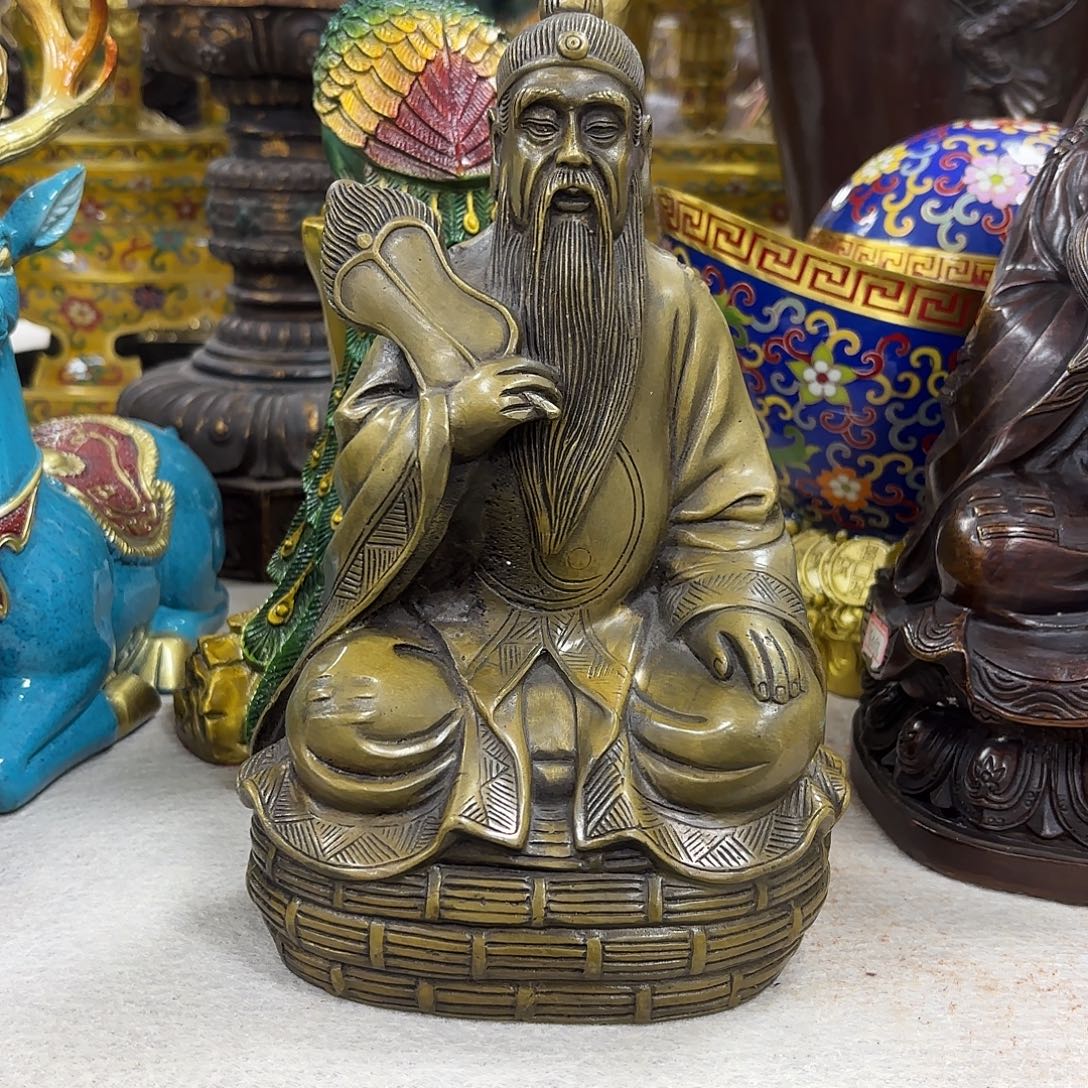 天***哥黄铜老君一尊包邮到家