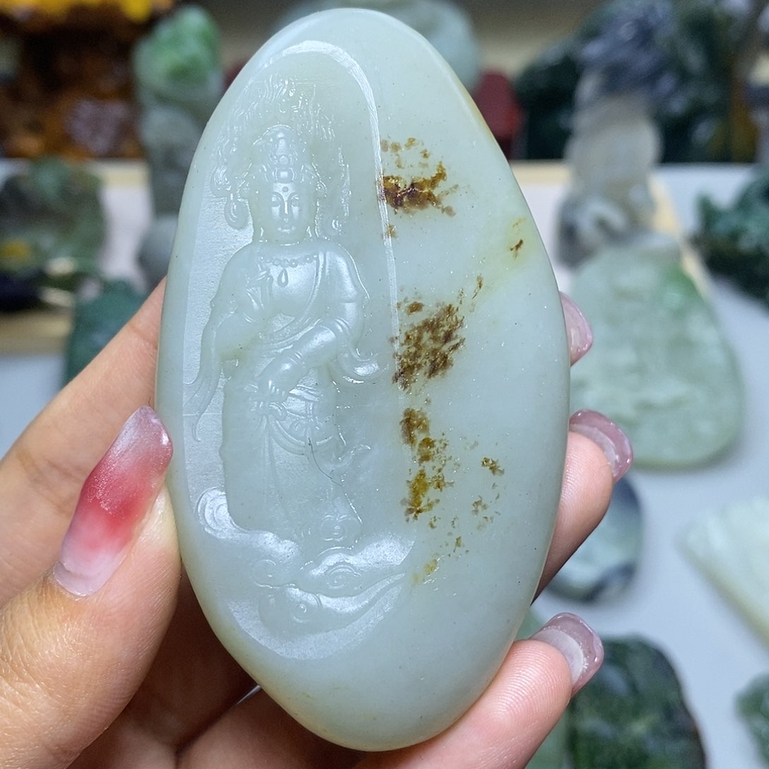 和田玉和田玉未镶嵌云**艺