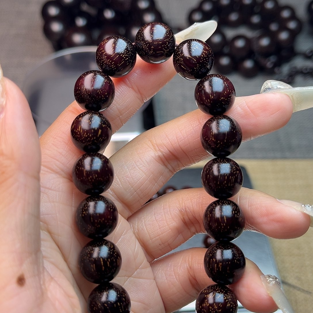 檀香紫檀（小叶紫檀）1.2单圈 爆星