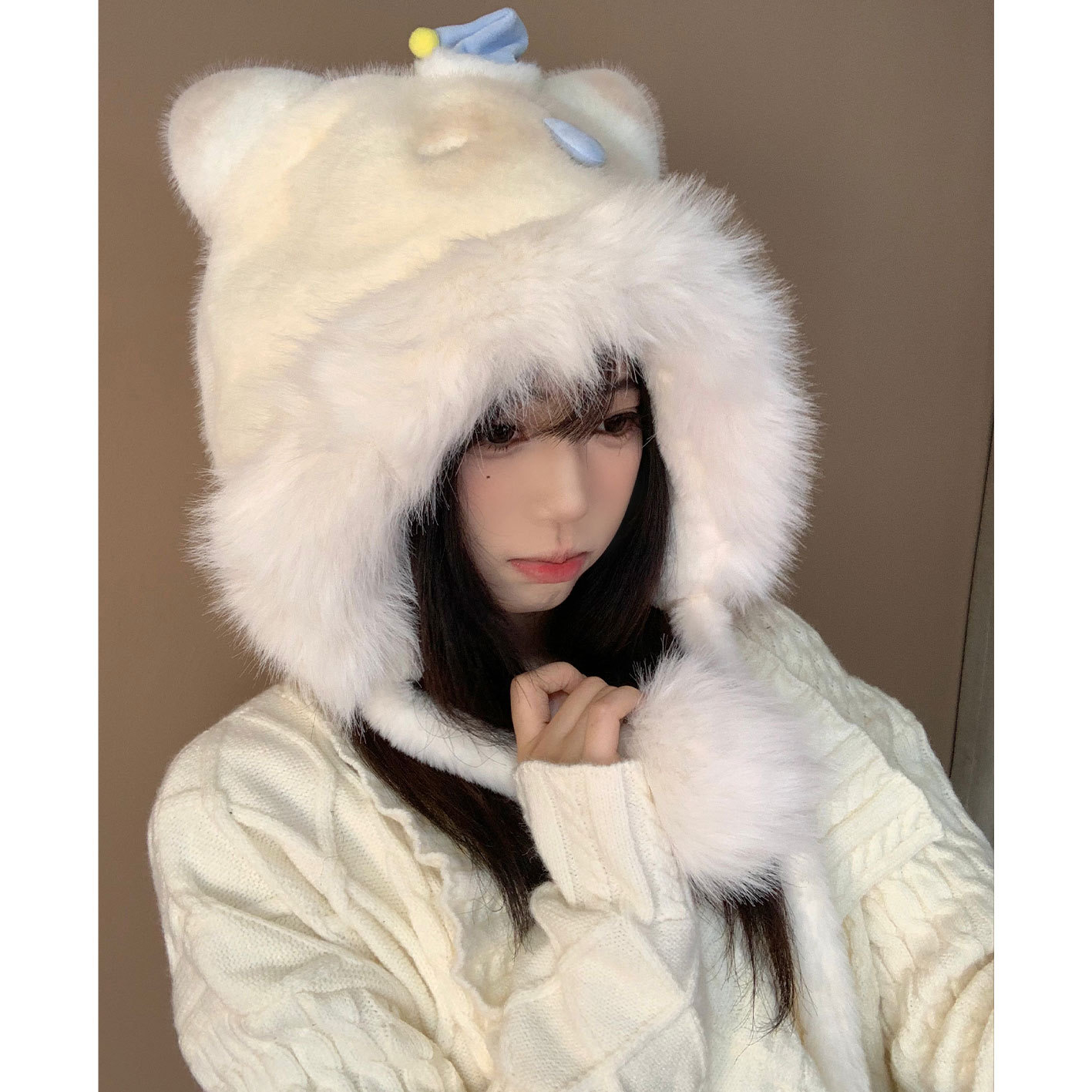 【秋冬新款】按编号下单大头围针织帽毛绒防寒包头帽