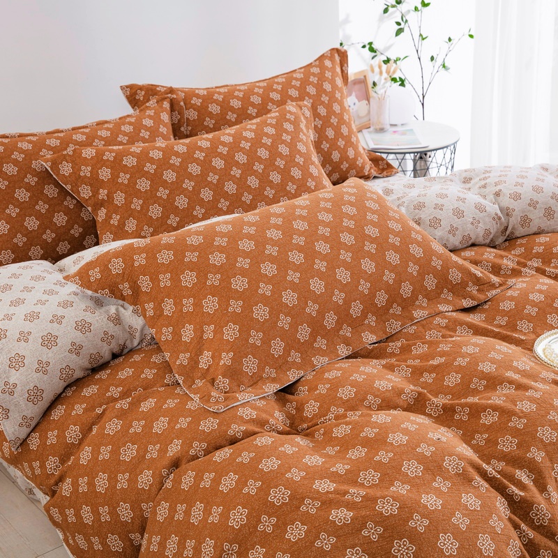 【单被套】全棉色织提花单被套单人被罩母婴级A类透气舒适复古被套