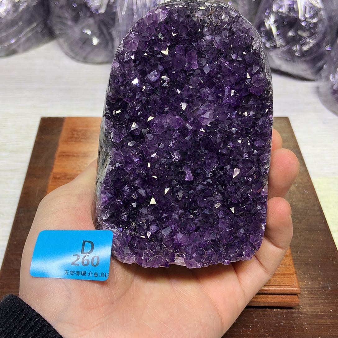 紫晶大型摆件（非配饰）银S925镶嵌