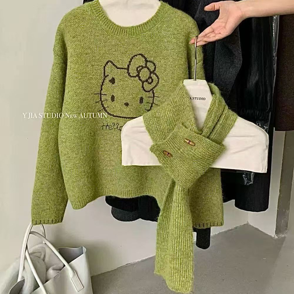 宽松保暖冬季毛衣针织衫女清货（No退No换）