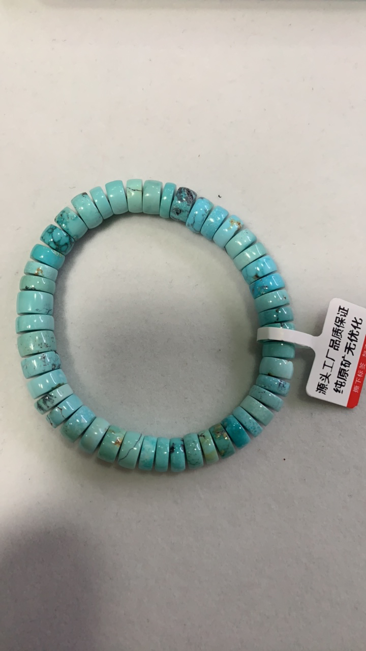 天然原矿绿松石单圈