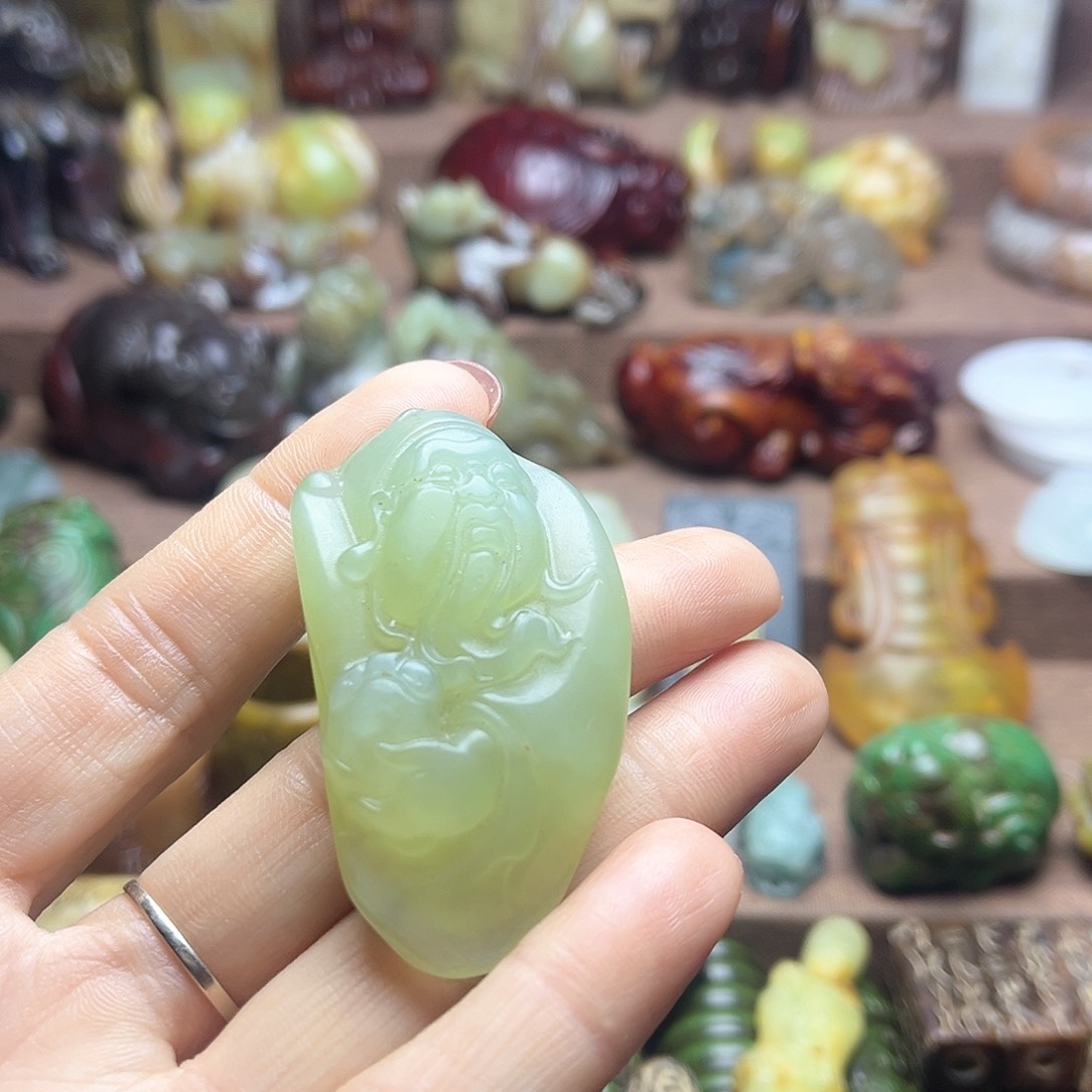 白玉菩提吊坠154。。