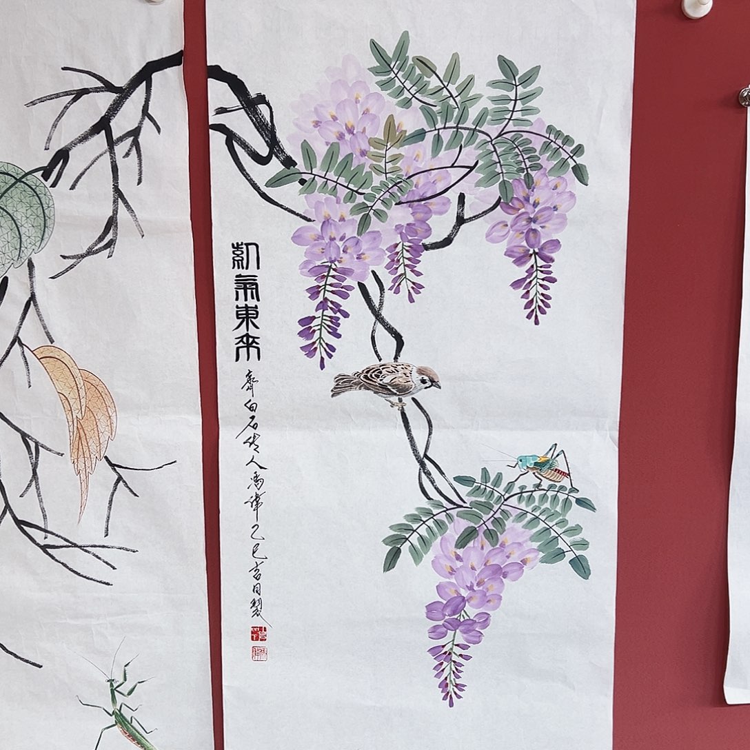 国画冯伟老师亲笔手绘作品慧