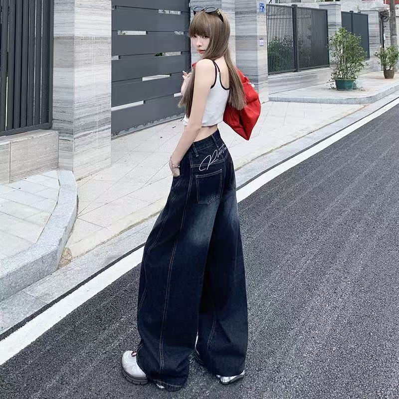 香菇  2025过款阔腿牛仔裤秋冬