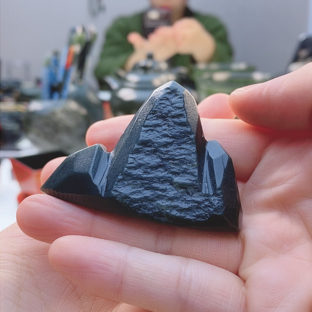 和田玉（青玉）把件未镶嵌