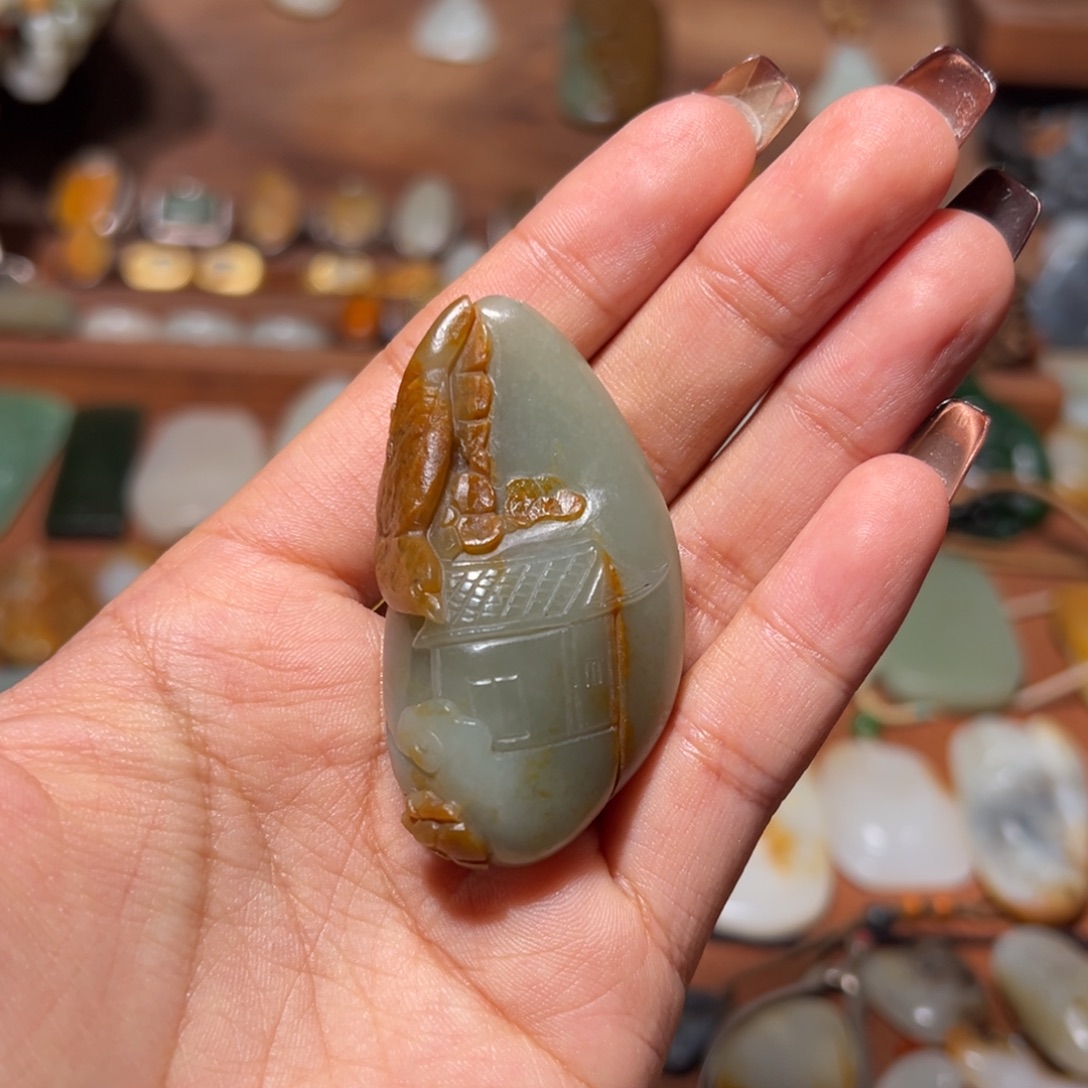 和田玉未镶嵌颈饰