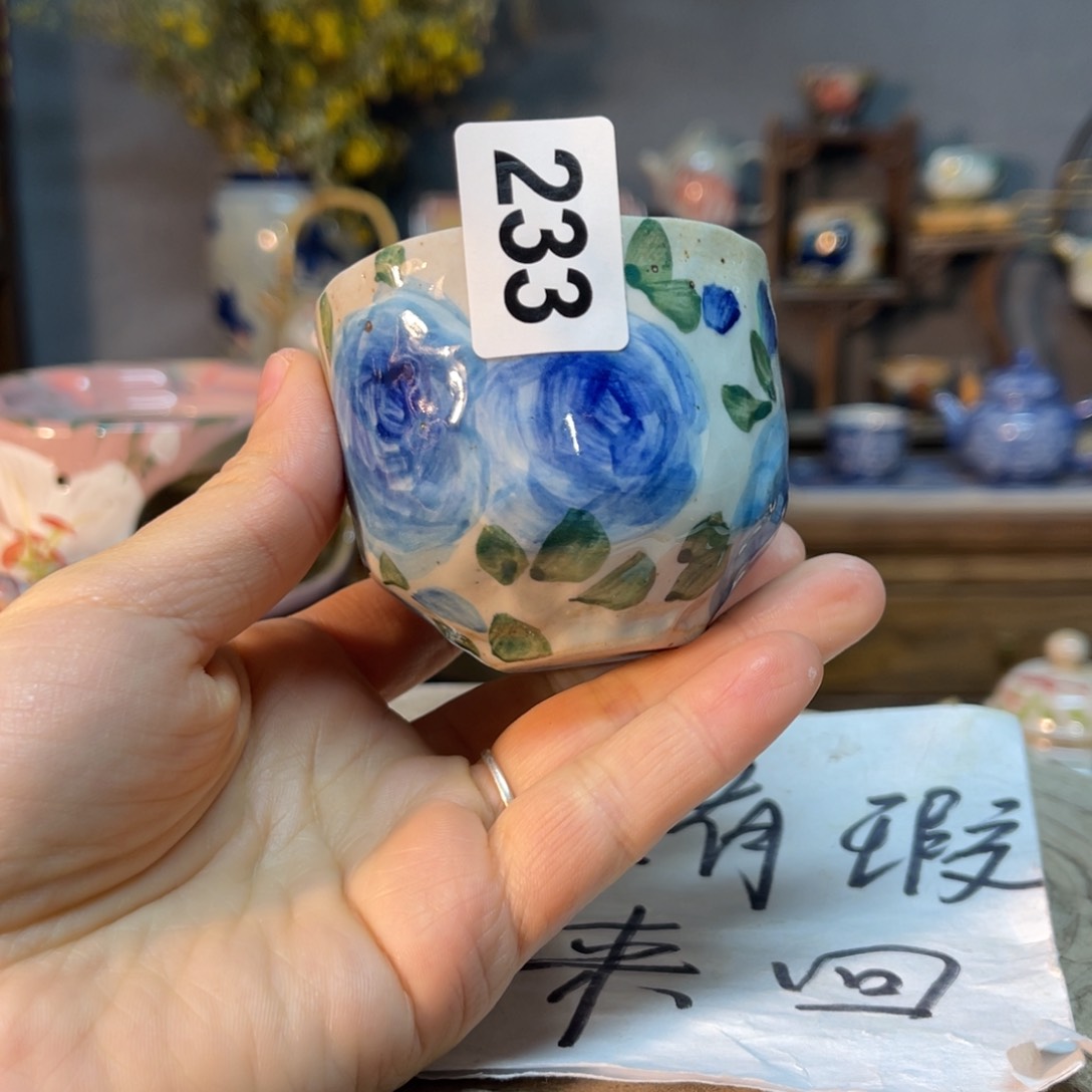 杯素浅陶瓷手工手绘