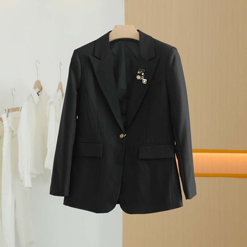 【上新7折-唐长老自营】货号49451女装春秋新款休闲西装外套F