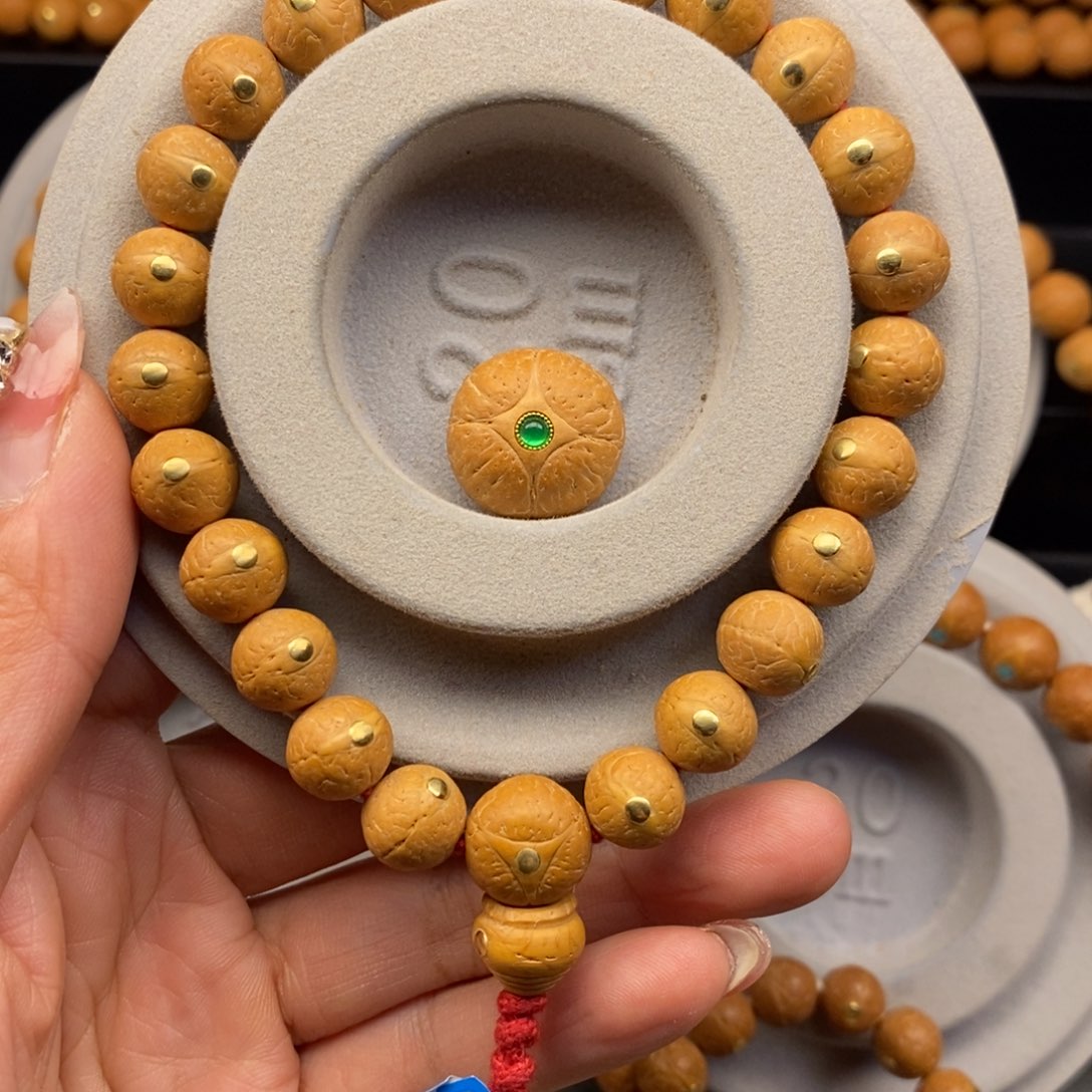 烈***昂凤眼菩提手串10.5➕铜钉，25年新籽