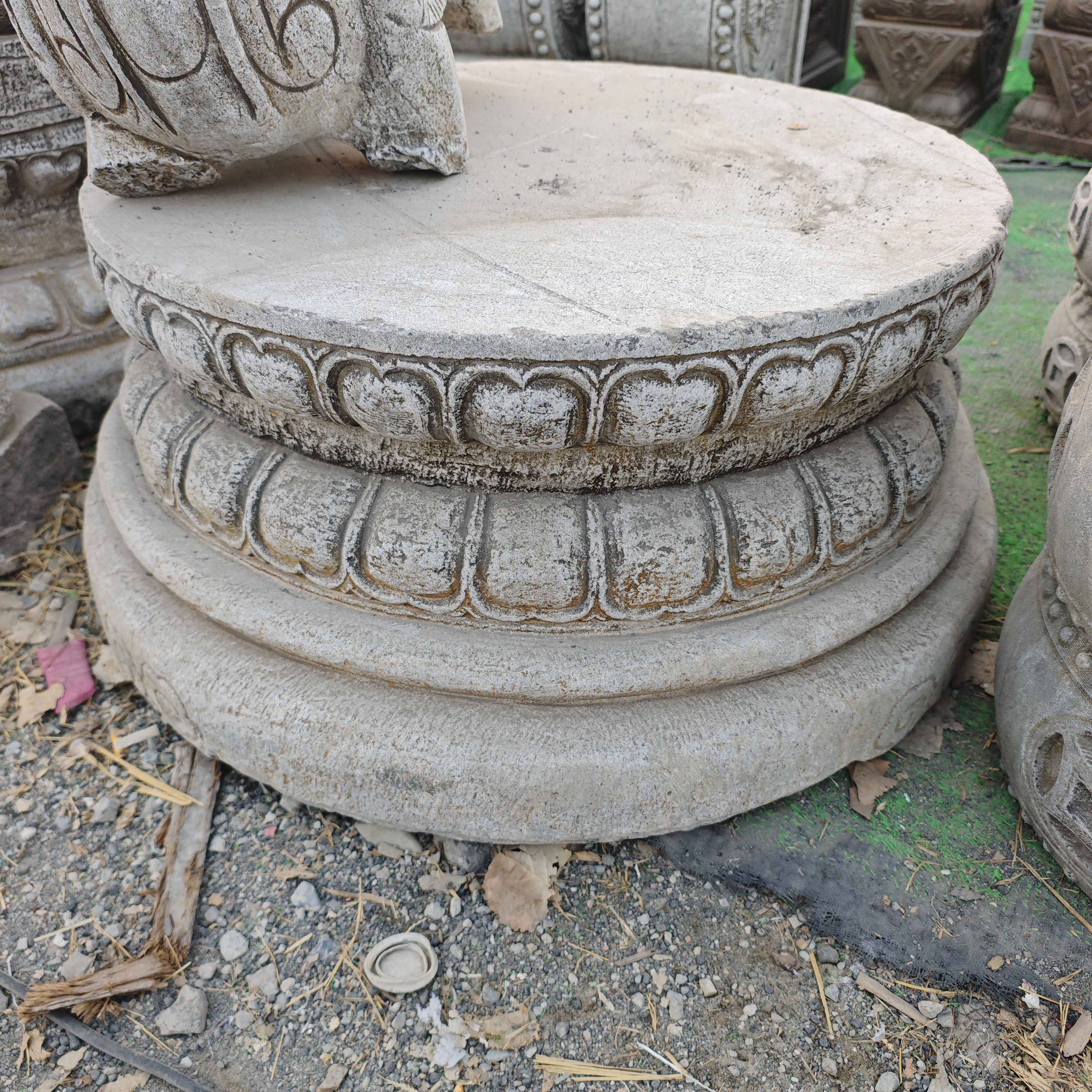 青石摆件不包邮不管卸车