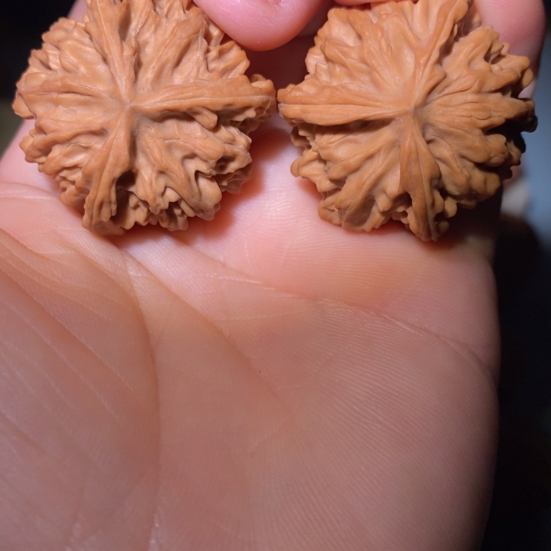 文玩核桃把件34小三楞