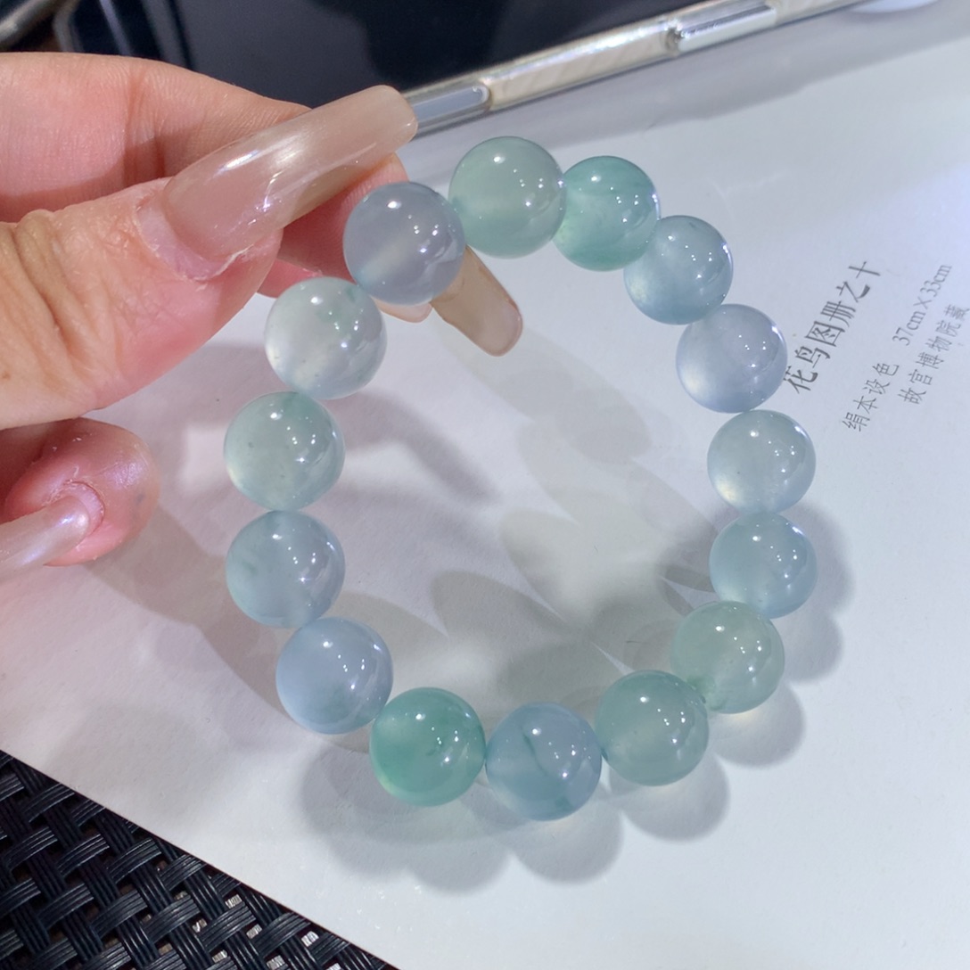 未镶嵌手串翡翠莫兰迪12